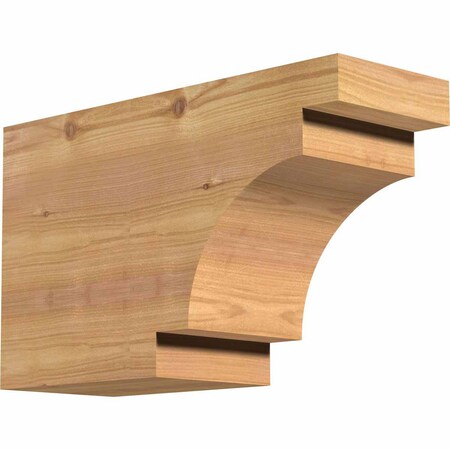 Ekena Millwork Mediterranean Smooth Rafter Tail, Western Red Cedar, 5 1/2"W x 10"H x 16"L RFT06X10X16MED00SWR